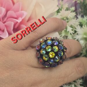 Sorrelli Vibrant Crystal Cluster Ring
